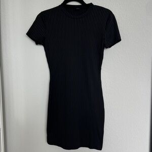 SHEIN ribbed Black Mini Dress